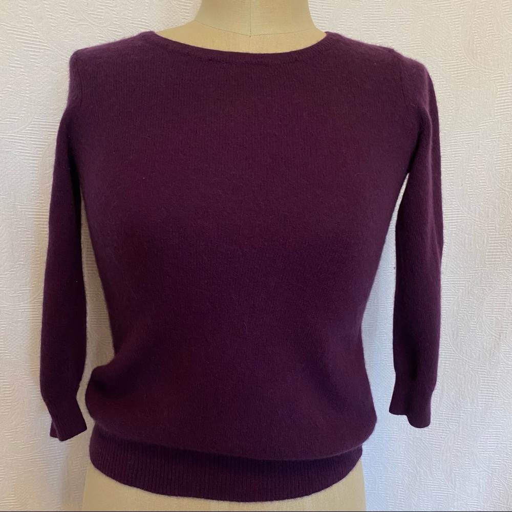 Pure Cashmere XS/S Ann Taylor purple sweater